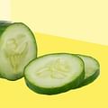 sliced cucumber