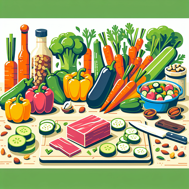 variety of fresh paleo ingredients on a kitchen counter