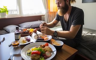How can you maintain a paleo diet while staying at a hotel?